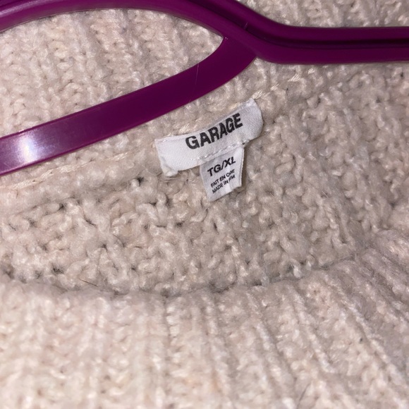 Beige Knit Heavy Long Sleeve Pullover Sweater Women | Garage | Size: XL - Picture 5 of 5